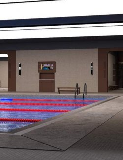 Futuristic Aquatic Center for DAZ Studio