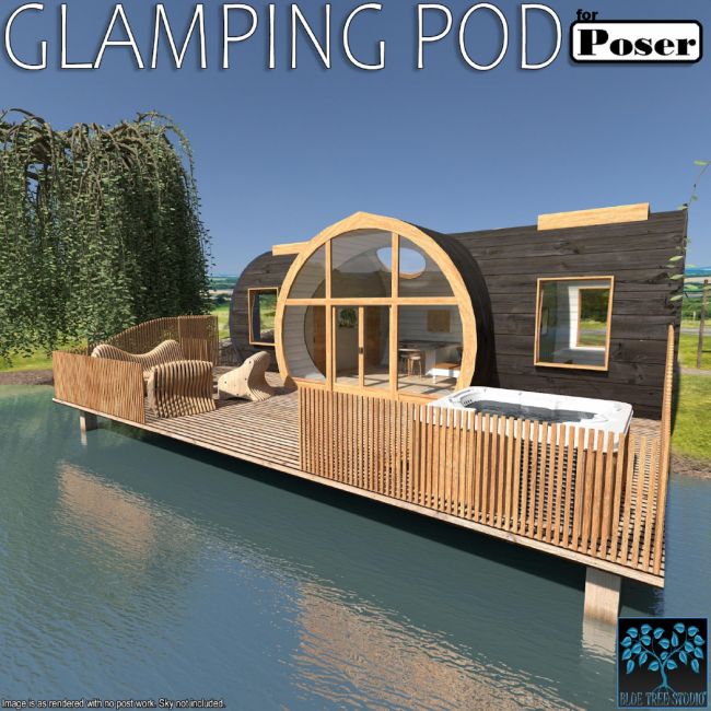 Click here to see preview images for "Glamping Pod for Poser" Glamping Pod for Poser