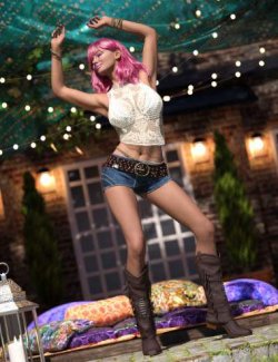 dForce Festival Vibes Outfit for Genesis 9