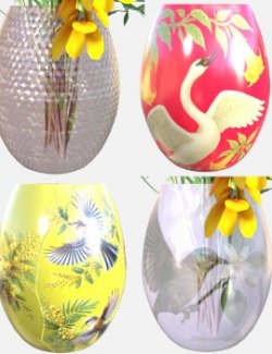 Bird & Flower Pattern Iray Shader Vol.3