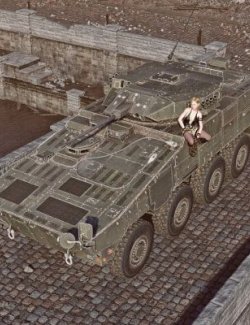 ICV P Armored Vehicle with WT for DAZ3D