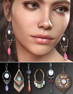 Boho Earrings Collection for Genesis 9