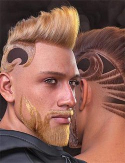dForce Strand-Based FE Arthouse Mullet Hair for Genesis 9