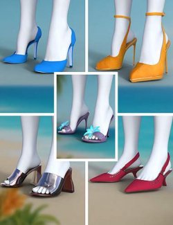 TIN Summer Shoes Collection for Genesis 9 and 8 Female