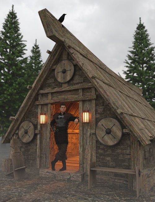 Click here to see preview images for "Viking Huts 1" Viking Huts 1