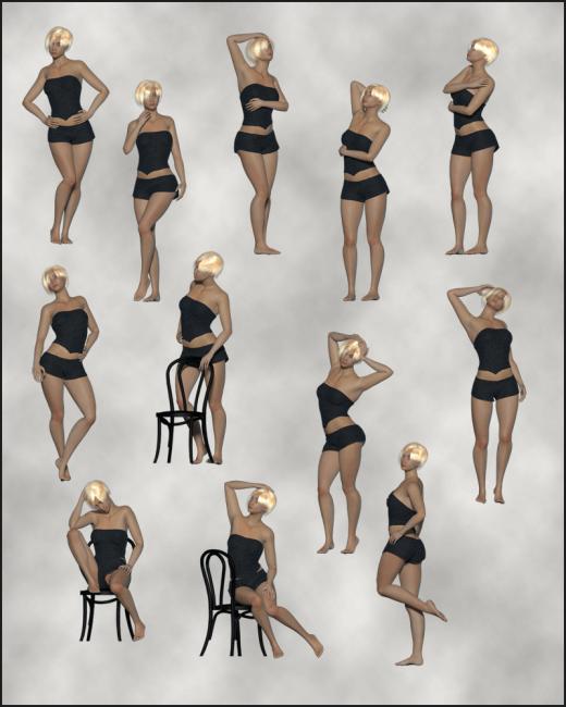 Click here to see preview images for "Fashion Poses for La Femme 2" Fashion Poses for La Femme 2