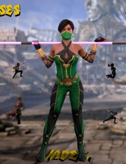 JadeX Poses and Weapons For Genesis 8 Female