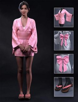 dForce Mini Kimono For Genesis 9