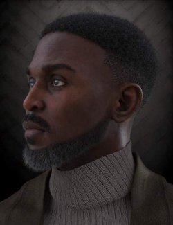 Low Fade Hair and Beard for Genesis 9