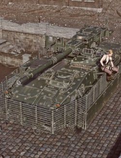 M1128 Armored Vehicle wt for Daz3D