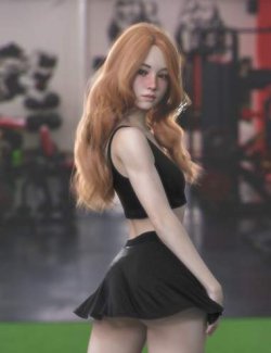 dForce GH Activewear Skort Outfit Genesis 9 and 8