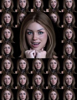 P3D 100 Natural Expressions Mega Pack 2 for Genesis 9