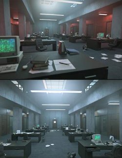Military Office Hall Scene