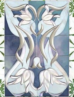 Harvest Moons Art Nouveau Ornaments