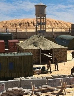 Military Desert Outpost for DAZ