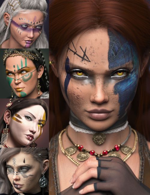 Click here to see preview images for "Savage Beauty LIE Makeup for Genesis 9" Savage Beauty LIE Makeup for Genesis 9