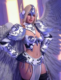 dForce Scarlet Valkyrie Fantasy Armor for Genesis 8, 8.1 and 9 Females