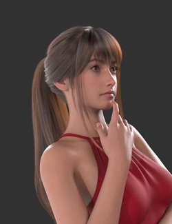 XYZ Classic Ponytail Hair for Genesis 9