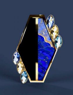AP Lapis Eclipse Stud Earrings for Genesis 8 and 9 Female