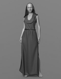 Long Dress with Hood G8 Female