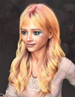 dForce Strand-Based FE Long Flowing Hair for Genesis 9