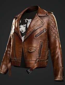 Versatility for dForce Leather Jacket with Shirt (6 + 16 New MATs)