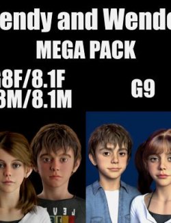 BG3D Wendy and Wendell Mega Pack for G8-8.1 M-F and G9
