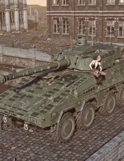 Boxer IAV Vehicle wt for DAZ3D