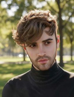 dForce Elias Aero Textured Haircut For Genesis 9