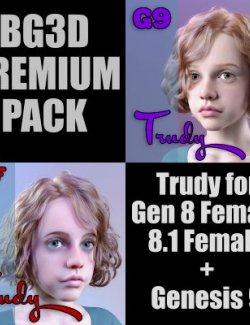 BG3D Trudy Premium Pack for Genesis 8-8.1-9