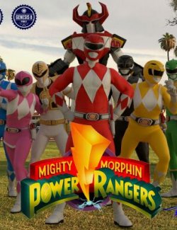 Lyko3D Ultimate Stylized Power Rangers Pack for G8