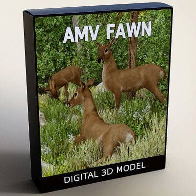 Click here to see preview images for "AMV_Fawn Rigged Deer" AMV_Fawn Rigged Deer