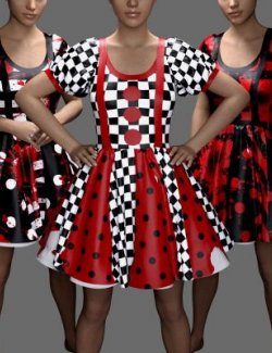 MS Halloween Costume Clown Dress (G8F and G9)