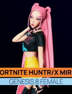 Fortnite HUNTR-X Mira for Genesis 8 Female