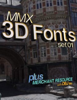 MMX 3D Fonts 01- Merchant Resource
