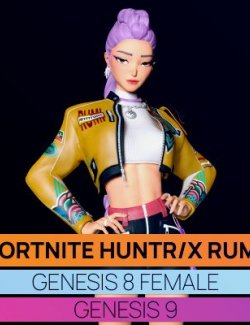 Fortnite HUNTR-X Rumi for Genesis 8 and 9