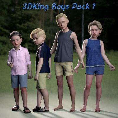 Click here to see preview images for "3DKing Boys Pack 1" 3DKing Boys Pack 1