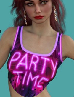 DA-PartyTime for dForce Basic Crop Tank G8 G8.1 G9 by Sveva