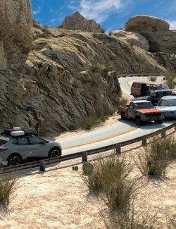 Desert Road Blockade for DAZ
