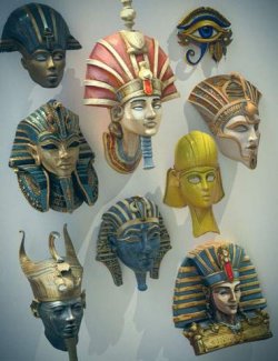 GNBD Egyptian Masks Kings for Genesis 9 Base