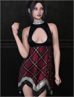 dForce Lacy Babydoll Dress Genesis 9