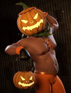 DZ Pumpkin HeadZ for Genesis 9