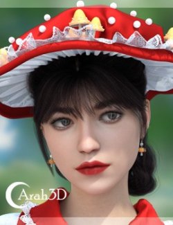 Arah3D Mushroom Hats for G8F and G9