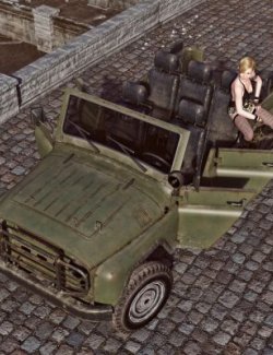 UAZ Car MW for DAZ3D