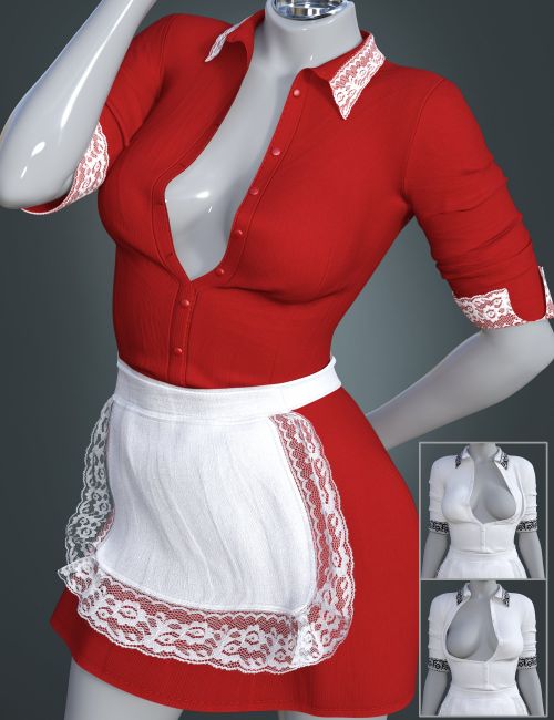 Click here to see preview images for "dForce BRZ Maid Costume for Genesis 9" dForce BRZ Maid Costume for Genesis 9