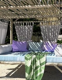 Beach Pergola for Tropical Beach Getaway