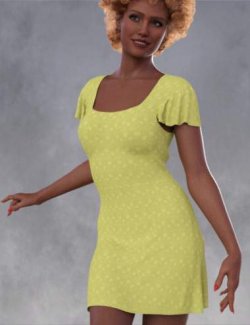 DNA Roxanne a dForce Mini Dress for Genesis 9