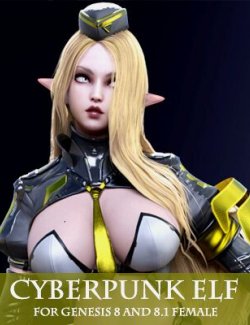 Cyberpunk Elf for Genesis 8 and 8.1 Female
