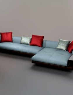 AQ3D Master Sofa 215
