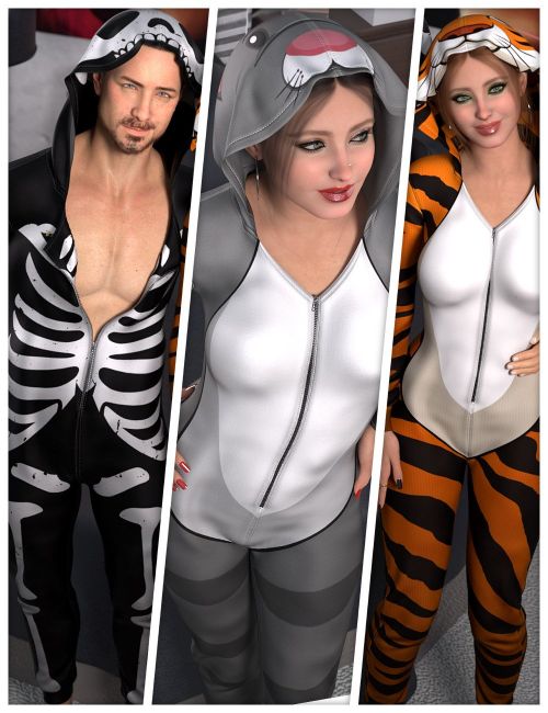 Click here to see preview images for "Sleeping Textures for dForce Hooded Bodysuit" Sleeping Textures for dForce Hooded Bodysuit